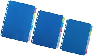 VILLCASE 3 Conjuntos De Abas De Bloco De Notas Clipes De Fichário Marcadores De Livro Divisor De Fichário Divisores De Página Índice Etiquetas Classificadas Marcadores De Página Divisores