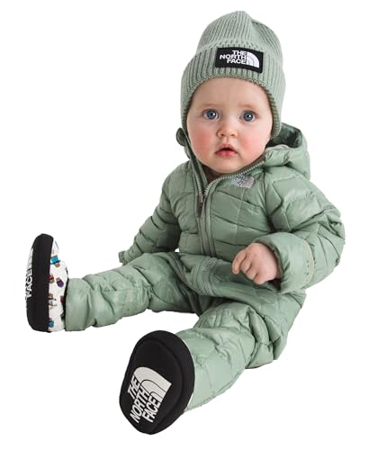 THE NORTH FACE Baby Thermoball One-piece | Recycled Synthetic Insulated Snowsuit With Hood & Mittens, Microfleece Lining
