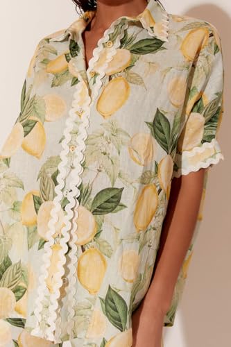 Ensemble pyjama boutonné et short fluide pour éliminer l'inconfort de la chaleur - 4