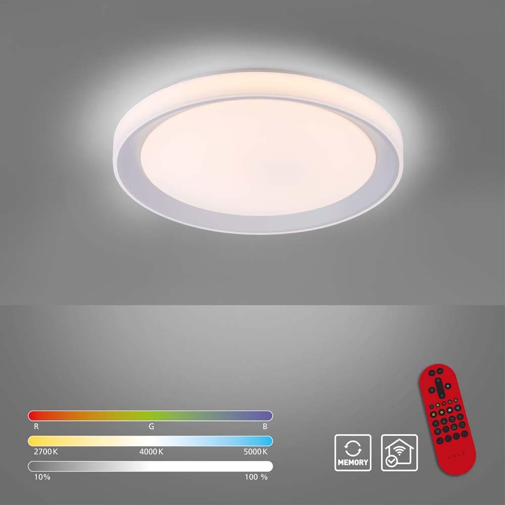 JUST LIGHT. LED Deckenleuchte Smarthome TUYA Dimmer Fernbedienung 51cm | Dimmer, Fernbedienung, Wohnzimmerlampe