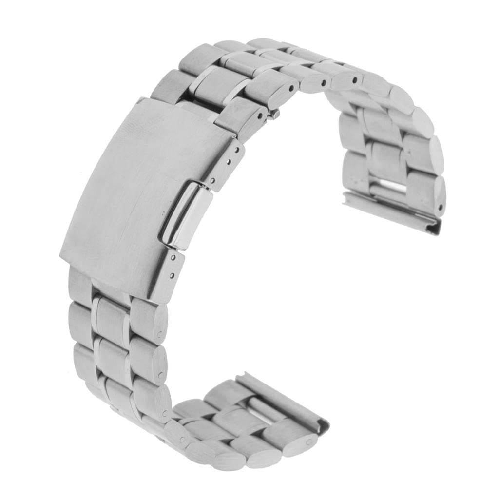 LOOM TREE® 24mm Wrist Watch Strap Band Stainless Steel Replace Series Bracelet Link Silver| Watches, Parts & Accessories | Wristwatch Bands (B09ZTS3L6C) Amazon Price History, Amazon Price Tracker