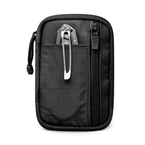 ALPAKA HUB Pouch V2 Compact EDC Pouch Black Axoflux 210D Ripstop Nylon