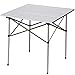 PORTAL Campingtisch faltbar Klapptisch Tragbar mit Aluminium Tischplatte 4 Personen Camping Tisch klappbar kompakt mit Tragetasche für Picknick Grillen Garten Balkon Silver