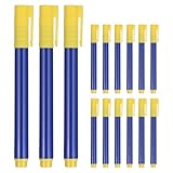 Alipis Set da 15 Penne di Verifica della Valuta Portatili Inchiostro a Base D’acqua Blu, Rilevatore Rapido di Banconote False per Banche, Negozi al Dettaglio e Uso Professionale Durante