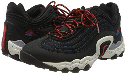 Image of Nike Men's Low-top Sneaker, Black Habanero Red Imperial Blue, 8.5