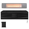 Electric Patio heater Covers, Compatible with Most of Portable Indoor&Outdoor Wall-mounted or Bracket Stand Electric Heater, With Remote Controlled Bag (40"Lx9.8" Wx7"H), Weather-resistant Fabric