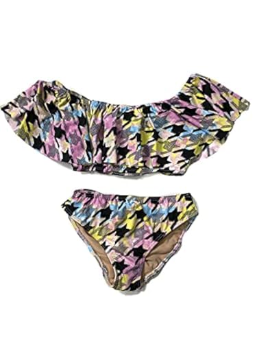 Image of Cheryl Creations Kids Girl's Cute & Comfortable Two Piece Ruffle Front Bathing Suit Bikini | Swimsuit
