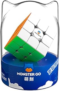 Monster Go 3Ai, 3x3 Speed Puzzle Cube MG 356 Smart Cube Intelligent Tracking Learning Timing Movements Steps with CubeStation APP (Premium Package)