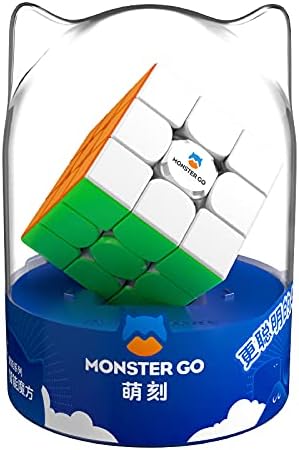 Monster Go 3Ai, 3x3 Speed Puzzle Cube MG 356 Smart Cube Intelligent Tracking Learning Timing Movements Steps with CubeStation APP (Premium Package)
