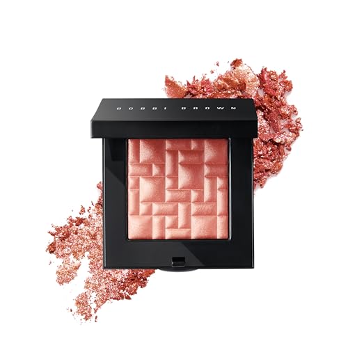 Bobbi Brown Highlighting Powder | Pearl-Infused Highlighter Makeup For Luminous Cheeks & Eyes | Gel-Powder Hybrid, 0.28 Ounce, Sunset Glow