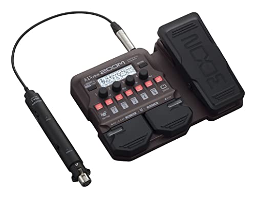 ZOOM A1X FOUR Multi-Effekt Expressionspedal für akustische Instrumente – Ideal für Gitarre, Saxophon, Violine, mit Looper, Drum-Maschine und über 90 Effekten