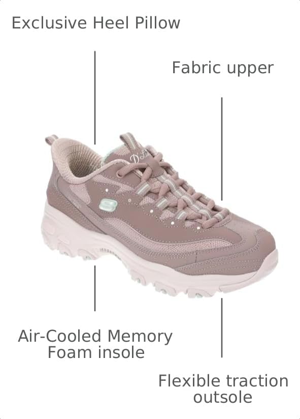 Image of Skechers Sport Slip-ins: D'Lites-Smooth Nostalgia Women's Sneaker, 7.5 B(M) US, Mocha