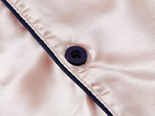 Topgal Little & Big Girls Pajama Set Size 6-16 - Fuchsia Satin Silky Cute Long Sleeve & Pants Outfit4