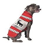 Chilly Dog Deer Shawl, Red, 3X-Large
