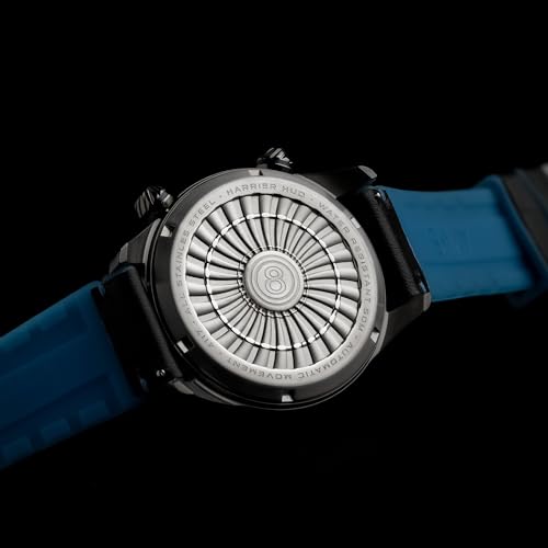 Image of AVI-8 Men's 44mm Hawker Harrier HUD Automatic Watch with Rubber /Leather Strap AV-4117