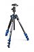 Produktbild Manfrotto BeFree Aluminium Reisestativ 4 Segmente mit Kugelkopf blau