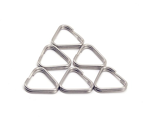 HITHUT 6pcs Camera Eyelet Ring Split Ring Lug Ring Triangle Strap Ring Hook