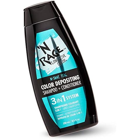 'N RAGE Color Depositing Shampoo + Conditioner 3 in 1 System (N-Sane Teal) Cover