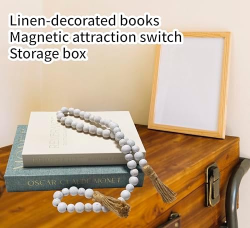 Decorative Books for Home Aesthetic Fake Books for Modern Linen Covered Photo Storage Keepsake Box for Coffee Table Farmhouse Set of 2 (Green-Beige)