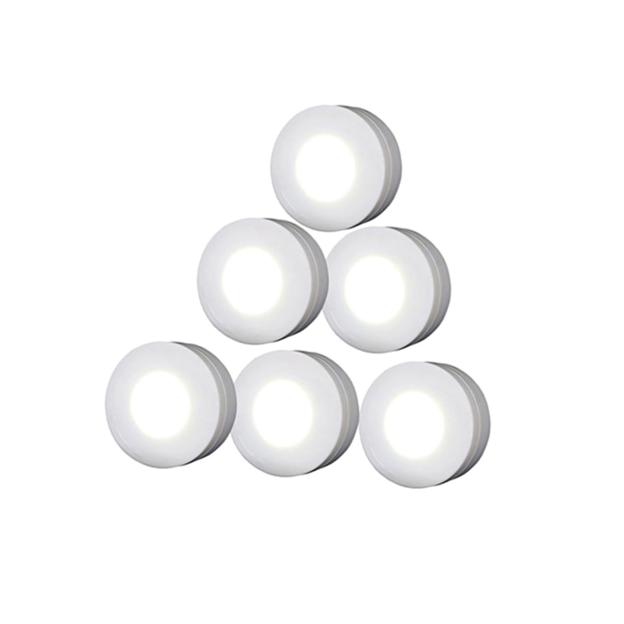 NUOBESTY Wireless Cabinet Led Light Set with Remote Control Adjustable Brightness Dimmable Under Shelf Lighting for Kitchen Cupboard Battery Operated 2-Piece Smart Accent Lights