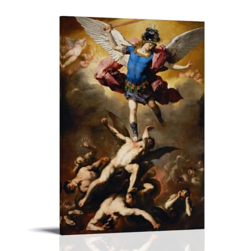Toile Luca Giordano La chute des anges rebelles : habillez un grand mur vide 60x90