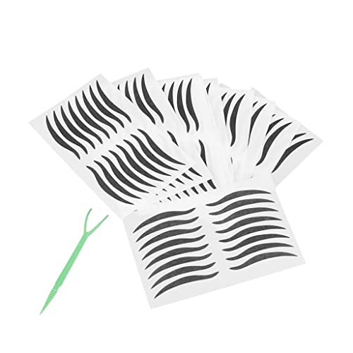 80 Pares Stickers Delineador Negro miniatura 1