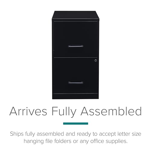 Lorell NPRVF218AABK 14341 18 Deep 2-Drawer File Cabinet thumb #10