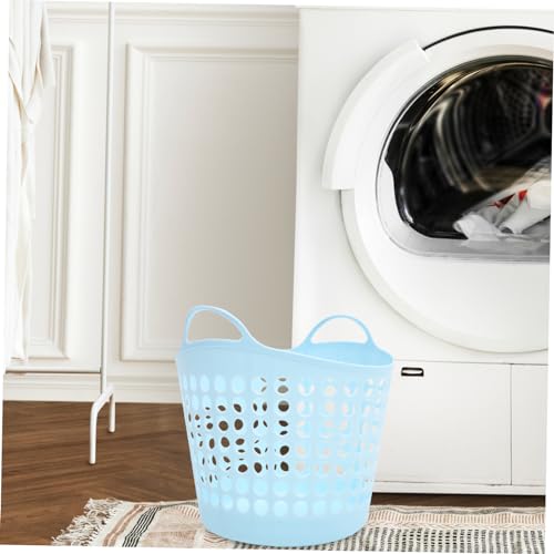 Panier à linge plastique robuste réutilisable avec poignées ergonomiques - 5