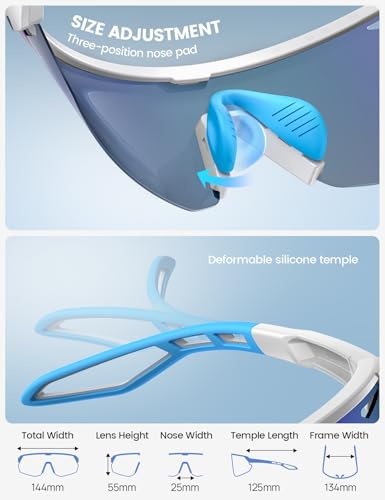 Image of Lamicall 24g Polarized Sports Sunglasses for Men Women - UV400 Protection Sun Glasses for Baseball Running Cycling Fishing