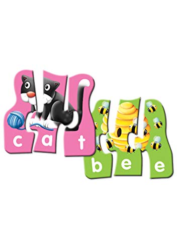 The Learning Journey - Match It! Spelling Jr. - 15 Piece Self-Correcting Spelling Puzzle for Three and Four Letter Words with Matching Images - Word Puzzles for Kids Ages 3-5 - Award Winning Toys