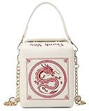 lola mae Chinese Takeout Box Crossbody Bag for Women Novelty to go Case Messenger Shoulder Purse Fun Naughty Handbag (N3329)