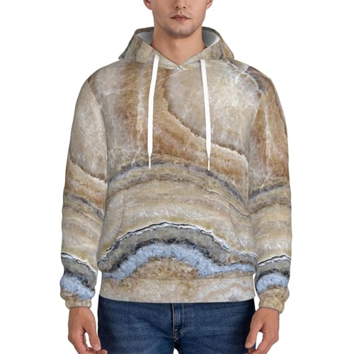 Pull à capuche pour homme Onyx Stone bleu à manches longues