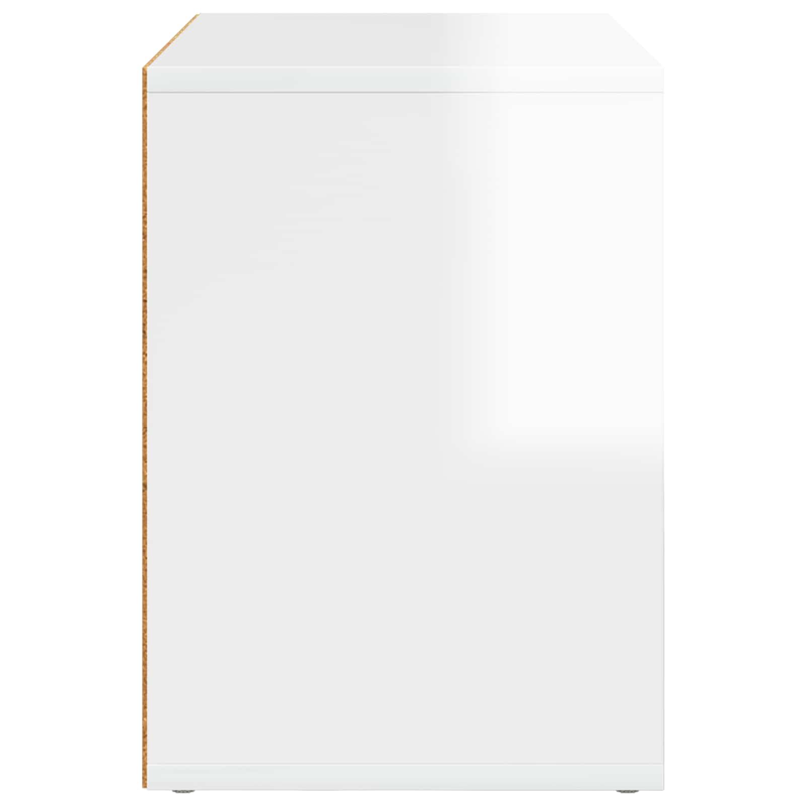 vidaXL Koty Dom Błyszcząca biel 51 x 30 x 42,5 cm Drewno inżynieryjne