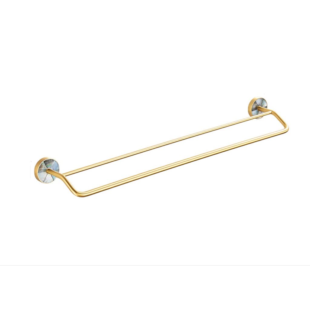 Toallero de cobre doble de 50cm con doble barra de secado rápido para pared