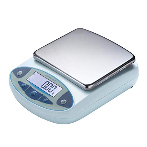 Bilancia analitica Digitale di Alta precisione con Display LCD, Ideale per Laboratorio scientifico, compatta e precisa, per misurazioni e Test (15 kg/0,1 g).