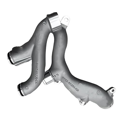 Compatible For Land Rover Compatible For Land Rover LR186859 AJ814311 LR186917 AJ814312 2PCS Reinforced Thermostat Aluminum Water Pipe Compatible For Jaguar