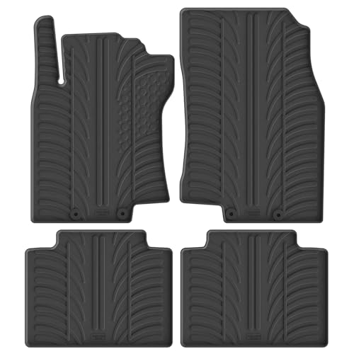 Tapis de caoutchouc Nissan X-Trail avec clips de montage anti-dérapants