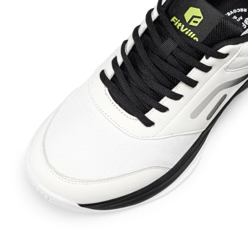 Image of FitVille Extra Wide Pickleball Tennis Shoes Men for Hard or Clay Court | Racquetball, Squash, Badminton, Breathable, Comfortable, Cushioning, Arch Support