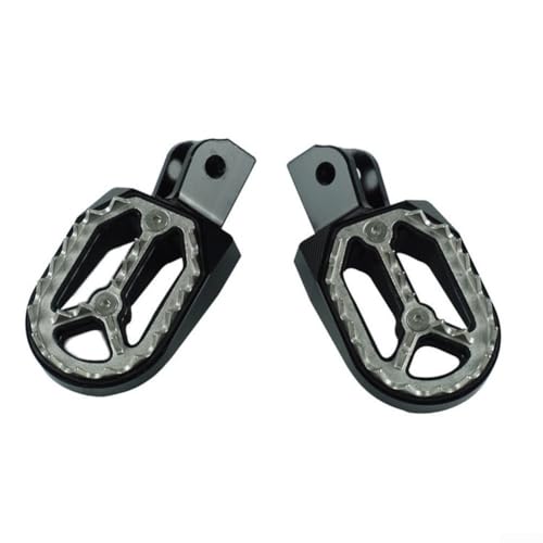Repose-pieds CNC pour VTT et moto en alu texturé noir JT-011