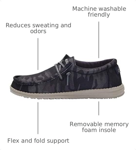 Image of HEYDUDE Boy's Wally Youth Multiple Colors | Boy's Shoes | Boy's Lace Up Loafers | Comfortable & Light-Weight