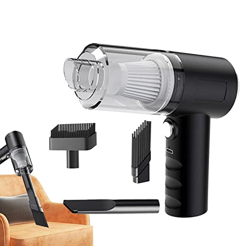 Aspirador portátil | Carro portátil recarregável com filtro para camas, teclado, pelos animais estim