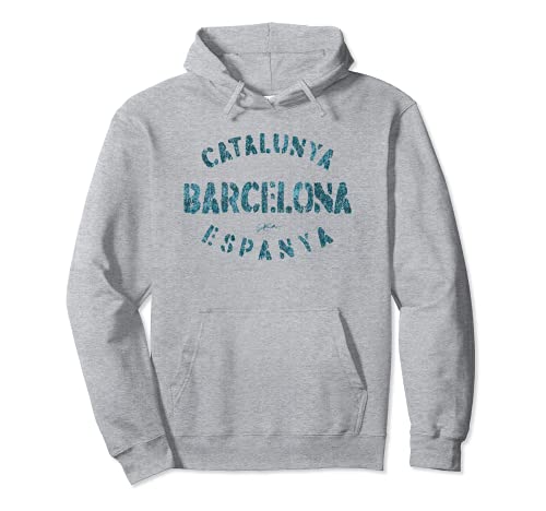 JCombs: Barcelona, Catalonia, Spain Pullover Hoodie, Grey