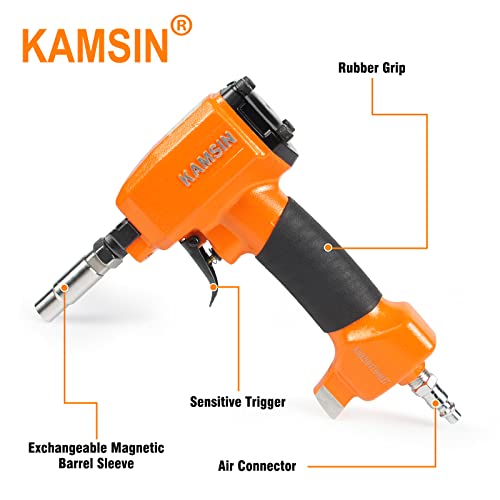 Kamsin #1170 Pneumatic Decorative Nailer 11.7Mm(7/16-Inch) Head Diameter Air Power Tack Nail Gun Finish Nailer For Upholstering, Leather Cover Of Sofaofa (1170 Deco Tack Nail Gun) #TOP7