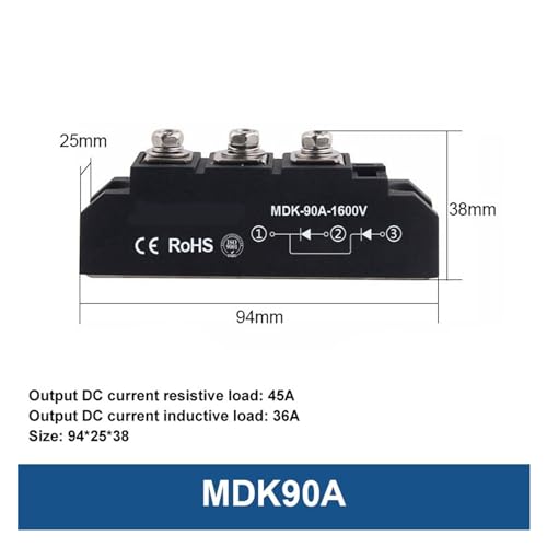 Protección de corriente fotovoltaica con diodo anti-inverso MDK 70A solar 6