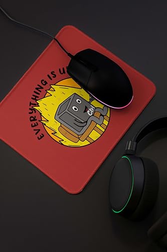 Image of Mouse Pad for Laptop & Desktop | 9x7 Inch Anti-Fray Stitched Edges | Non-Slip Rubber Base | Desk Setup Accessory for Students, Gamers & Professionals (Under Control)