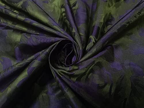 Soie jacquard florale violette résout le manque de tenue de vos robes