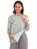 Deyeek Tear Away Shirts for Women 2 Side Full Open Snap Broken Arm Shirt Post Surgery Clothing Soft Recovery...