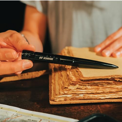 Schrade Tactical Pen schwarz Multifunktionales Werkzeug für den Alltag