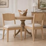 chairus 2PCS Sillas de Comedor de Madera Estilo Nórdico, Natural