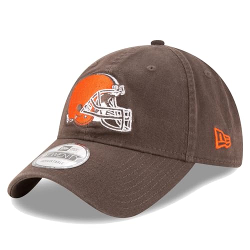 New Era NFL Core Classic 9TWENTY Team Casquette réglable Taille Unique, Cleveland Browns Marron, Taille Unique